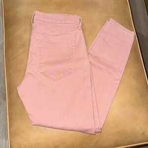 Banana Republic rose colored skinny jeans